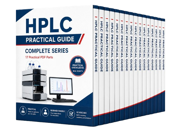 HPLC Practical Guide complete 17-part PDF series mockup